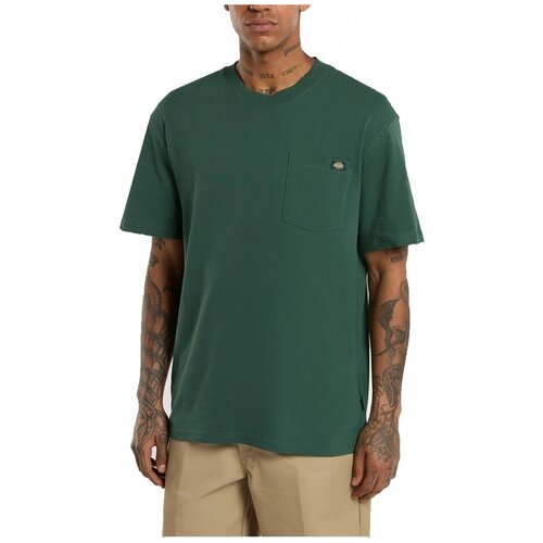 Dickies Majice s kratkimi rokavi LURAY POCKET Zelena Cene
