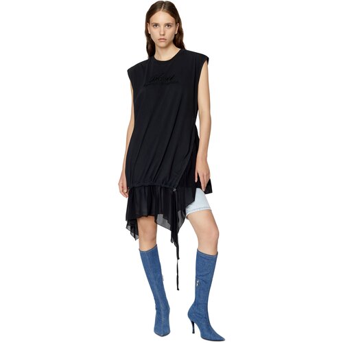 Diesel Dress - D-ROLLETTE DRESS black Slike