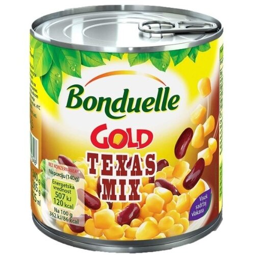 Bonduelle texas mix crveni pasulj kukuruz &amp;scaron;ećerac konzerva 400g Slike