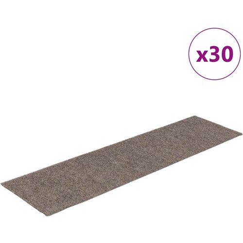 Prostirke za stepenice samoljepljive 30 kom 76x20 cm bež pravokutne Slike