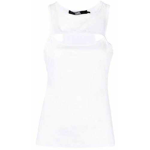 Karl Lagerfeld - - Bela ženska majica na bretele Slike