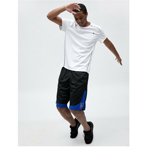 Koton Oversize Basketball Shorts with Tie Waist Printed Pocket Detailed Slike