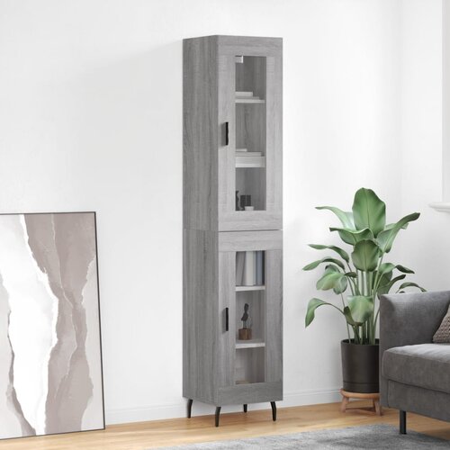 The Living Store Visoka omara siva sonoma 34,5x34x180 cm inženirski les - Visoka Omarica, (21431170) Cene