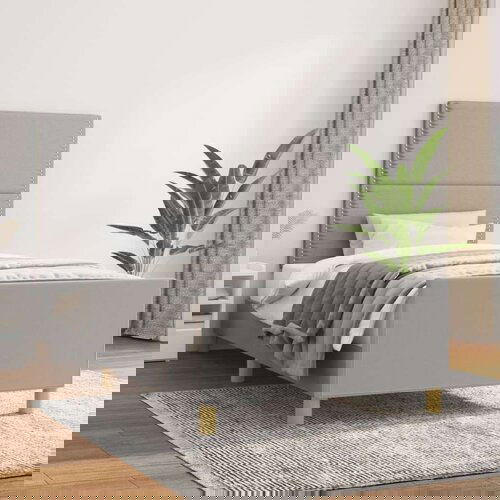  Okvir za krevet s uzglavljem svjetlosivi 80 x 200 cm od tkanine Cene