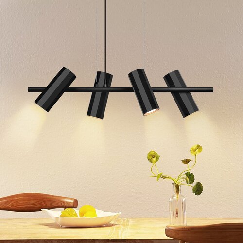 Nettlife viseča svetilka, kovina črna, premer 66 cm, GU10, 4 žarnice, moderna industrijska za notranjo kuhinjo spalnico, (22123074) Slike