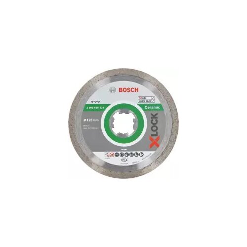 Bosch x-lock standard for ceramic dijamantska rezna ploča 125x22,23x1,6x7 2608615138, 125 x 22,23 x 1,6 x 7 mm Cene