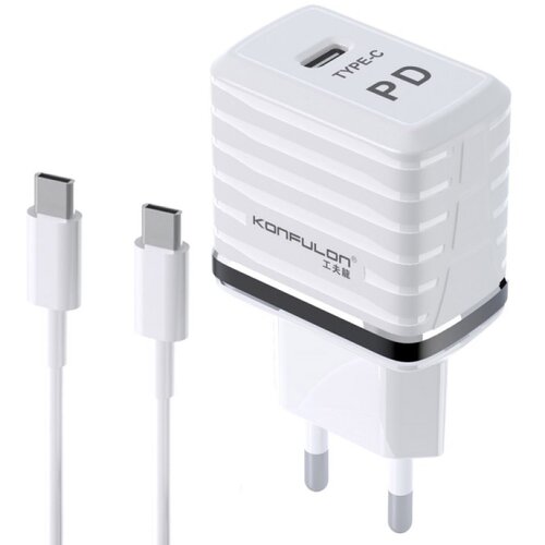  Kućni punjač KONFULON Joko C32D+DC15 PD 20W sa kablom Type-C na Type-C Cene
