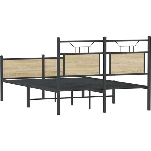 VidaXL Okvir kreveta bez madraca boja hrasta sonome 120x190 cm drveni Slike