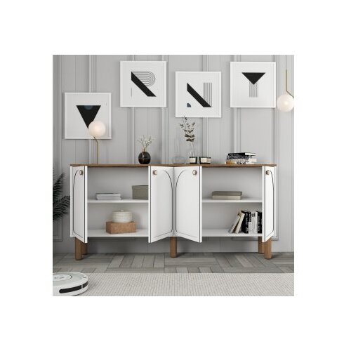 Hanah home Konzolni sto Bohem 849, 180x84x35 cm, Krem Cene