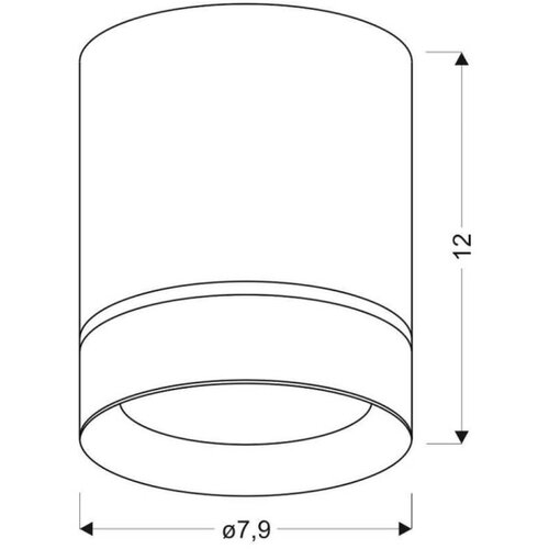  SPOT svetlo TUBA 1xGU10/15W/230V bela Slike