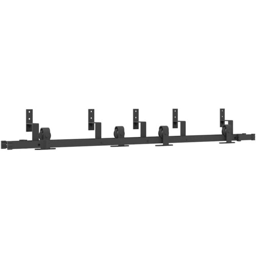 VidaXL Komplet opreme za drsna vrata 183 cm jeklo črne barve, (22046693) Slike