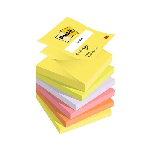3m Post-it refil Z-Note neon, 76x76mm, 90 listova, 6-pack ( 06PZP10 ) Slike