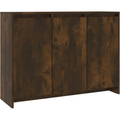  Komoda boja dimljenog hrasta 102x33x75 cm od konstruiranog drva Slike