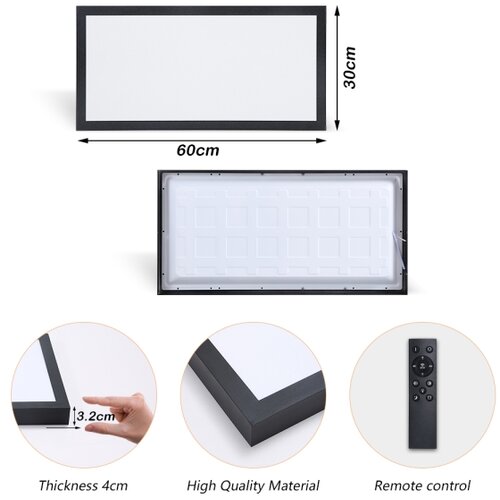  Brilagi - LED prigu&amp;scaron;iva svetiljka FRAME SMART LED/30W/230V crna IP44 + daljinski upravljač Slike