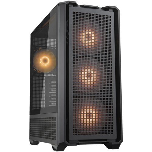 Cougar MX600 Black | PC Case | Mid Tower / Mesh Front Panel / 3 x 140mm + 1 x 120mm Fans / Transparent Left Panel Slike