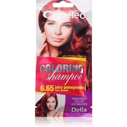 Delia Cosmetics Cameleo Coloring Shampoo šampon za toniranje za kosu nijansa 6.65 Juicy Pomegranate 40 ml Cijene