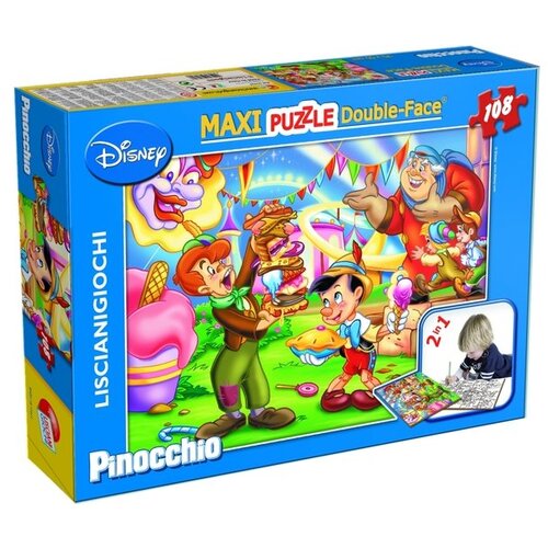 Lisciani slagalica pinokio 2u1 složi i oboji 108pcs maxi 31757 ...