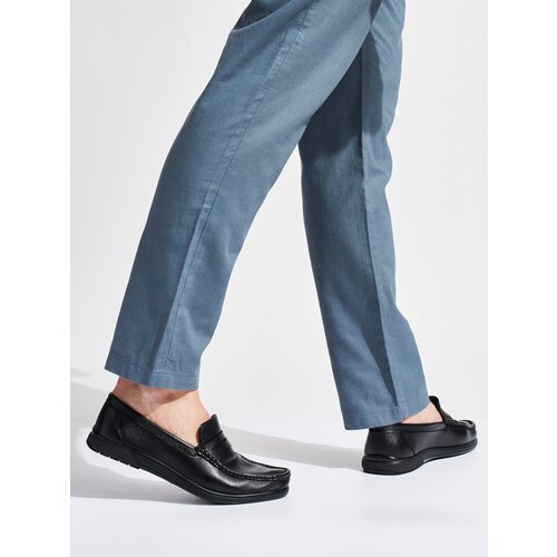 Shelvt men's black slip-on shoes Cene