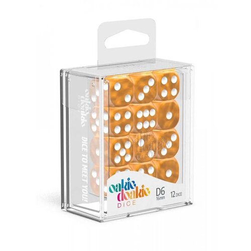 Oakie Doakie Kockice Dice D6 16 mm Translucent - Orange (12) Cene