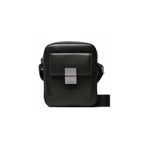 Calvin Klein Torbica za okrog pasu Iconic Hardware Cube Reporter S K50K510246 Črna