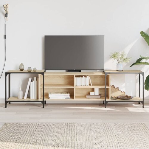 TV ormarić boja hrasta sonome 203x37x50 cm konstruirano drvo Cene