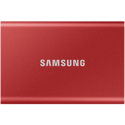 Samsung Portable T7 2TB crveni eksterni SSD MU-PC2T0R Slike