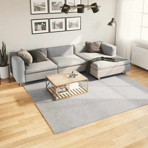 vidaXL Preproga s kratkimi vlakni mehka pralna siva 240x240 cm Cene