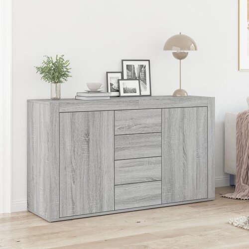 vidaXL Postol Sivi sonoma Konstruirano drvo 120 x 36 x 69 cm Cijene