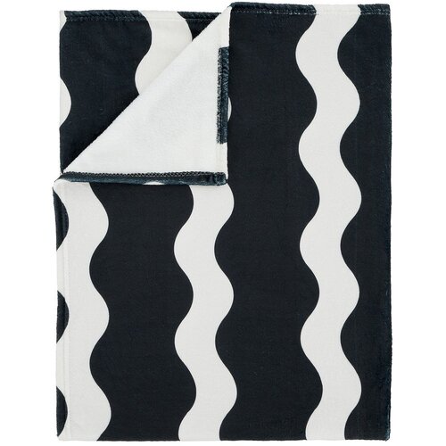 Sassy B Crno-bijeli prekrivač od mikropli&amp;scaron;a 200x240 cm Waves &amp;ndash; Slike