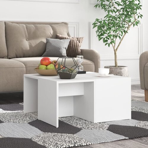  Stolići za kavu 4 kom bijeli 33 x 33 x 33 cm konstruirano drvo Cene
