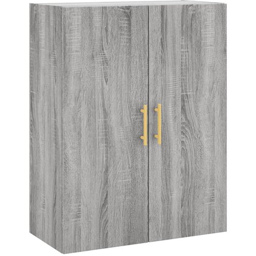  Visoka komoda siva sonome 69,5x34x180 cm od konstruiranog drva Slike