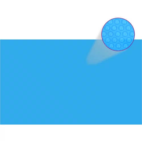 vidaXL Pravokotno pokrivalo za bazen 500x300 cm PE modro