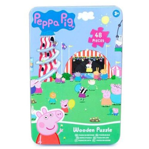Peppa Pig puzzle u limenci, 48 dijelova, Plava Cijene