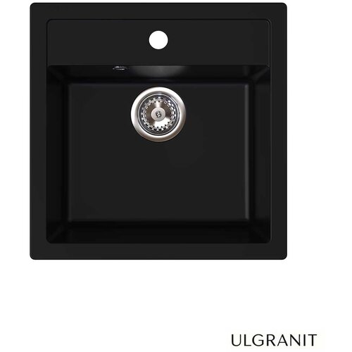 Ulgranit Granitna sudopera 48x48cm Mat Crna ULG480 &amp;oslash;90 Slike