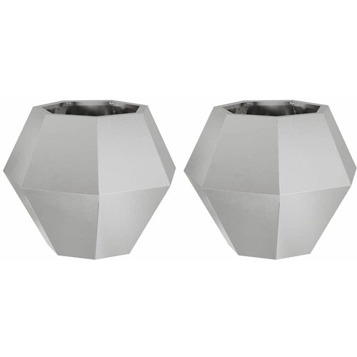  Sadilica 2 pcs Srebrno 50 x 50 x 40 cm Nehrđajući čelik Slike