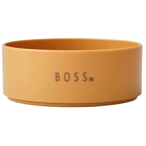 Design Letters Gorčično rumena otroška skleda Mini Boss, ø 11 cm Cene