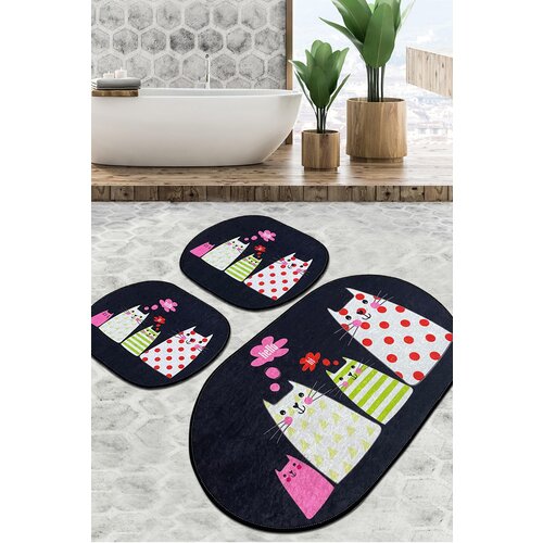 Aberto Design set 3 prostirke za kupatilo Šareni Slike