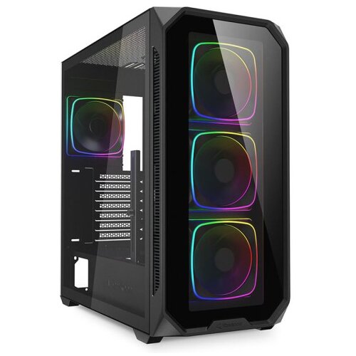 Sharkoon AK5G RGB midiATX okno črno ohi&scaron;je Cene