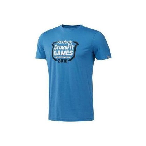 Reebok Majice s kratkimi rokavi Crossfit Games Crest Modra Slike