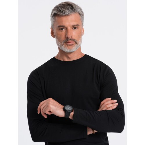 Ombre Men's unprinted longsleeve - black Cijene