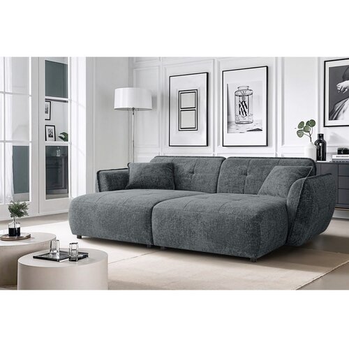 Ropez Tamno siva sofa od &amp;scaron;enila s ležaljkom 252 cm Nelia Big &amp;ndash; Slike