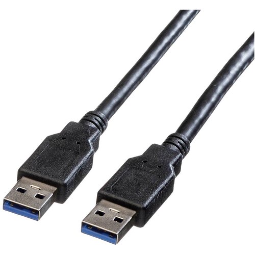 Roline USB kabel USB 3.2 gen. 1 (USB 3.0) USB-A vtič 3.00 m črna za&scaron;čiten 11.02.8971, (20417143) Cene