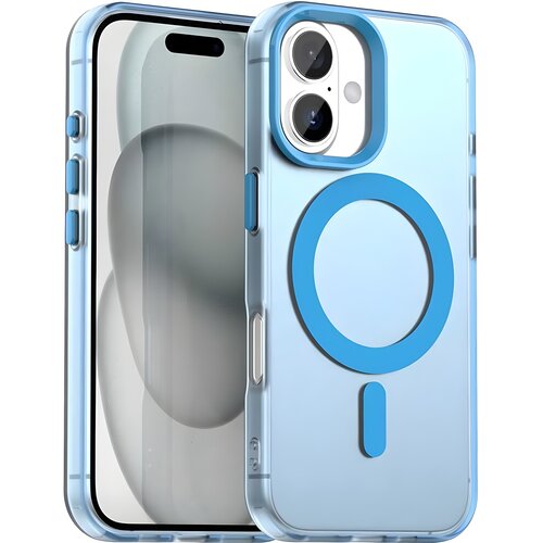 Techsuit - CandyCase MagSafe ovitek za Apple iPhone 17 - Modra Slike