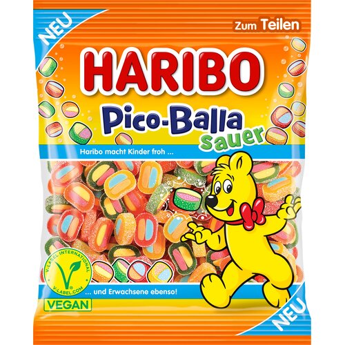 Haribo Pico-Balla kisli veganski - 160 g Slike