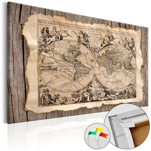  Slika na plutenoj podlozi - Map of the Past [Cork Map] 120x80 Slike