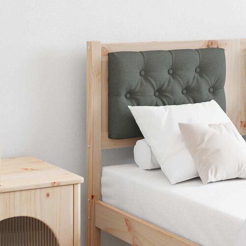 vidaXL Vzglavje Drugo rjava in temno siva 135 cm Trdna borovina Cene