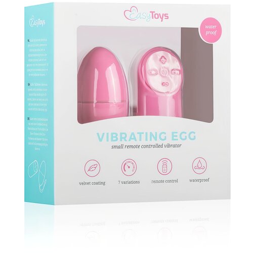 Easytoys Mini Vibe Collection Vibracijski jajček Easytoys - z daljincem, roza Cene