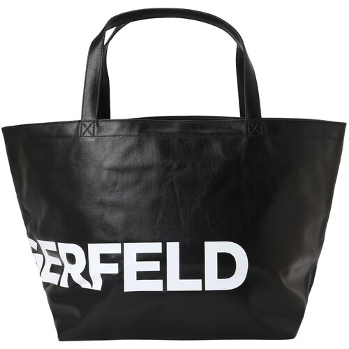 Karl Lagerfeld Shopper torba crna / bijela Cijene