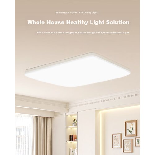  BULL Plafonska lampa LED X19, 150 W, Bela Slike