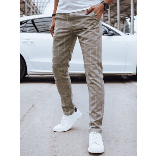 DStreet Spodnie męskie casual jasnobrązowe Cene